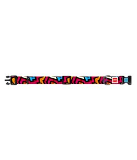 Dog Collar WAUDOG Nylon with pattern - Graffiti
