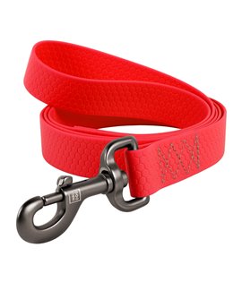 Dog Lead WAUDOG Waterproof, soft and durable. RED