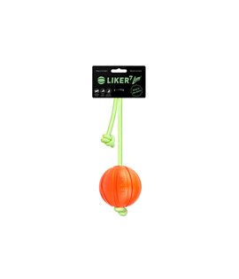 Liker Lumi 7 - a ball for dogs of small and medium breeds with the “glow in the dark” cord